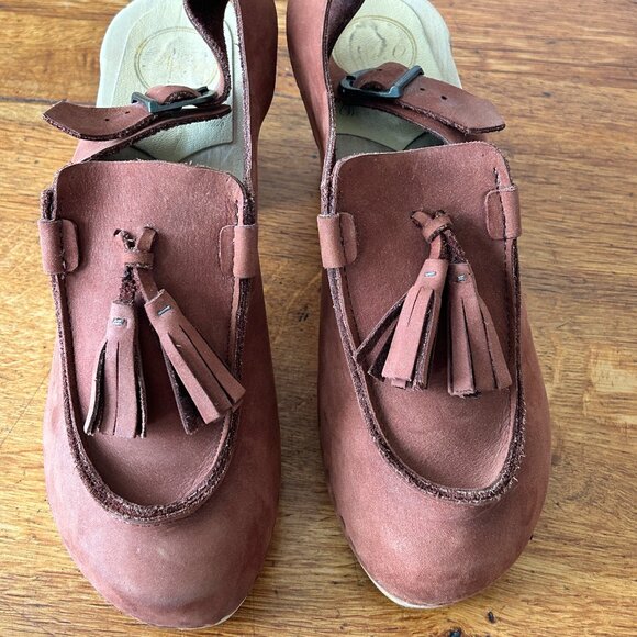 No.6 Store Crowley Tassel Slingback Clog, Cognac, Size 38 - Picture 2 of 5